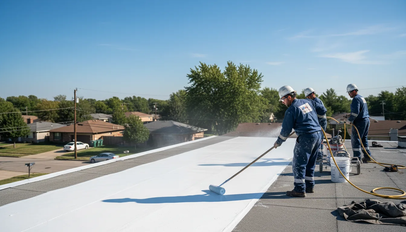 Commercial roof coating in Milan, MN near me